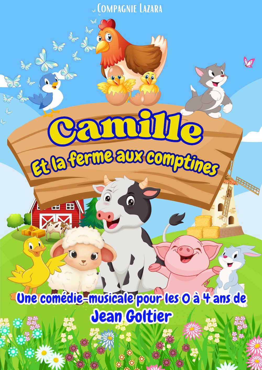 affiche camille et la ferme des comptines